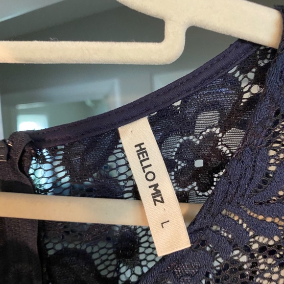 Hello Miz Maternity Lace Dress Navy Size L - Picture 5 of 6